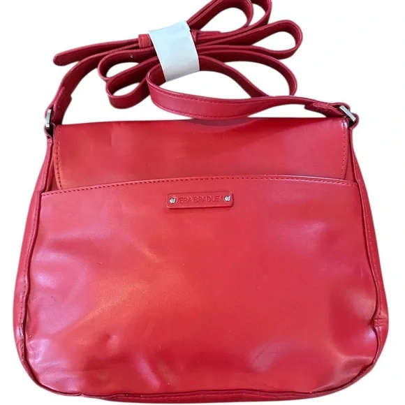 Disney Mickey Mouse Laser Cut Icon Red Crossbody Bag by Very Bradley - Picture 3 of 12